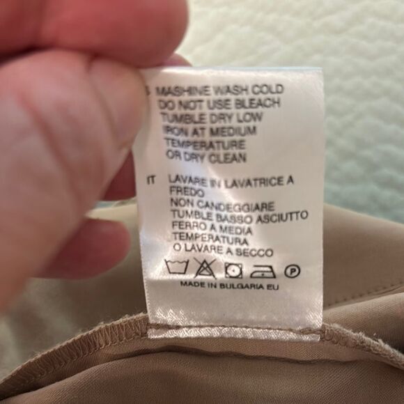 Jarbo Women’s Cotton Tan Wide Leg Trouser Pants 42 XL 14 - Picture 6 of 6